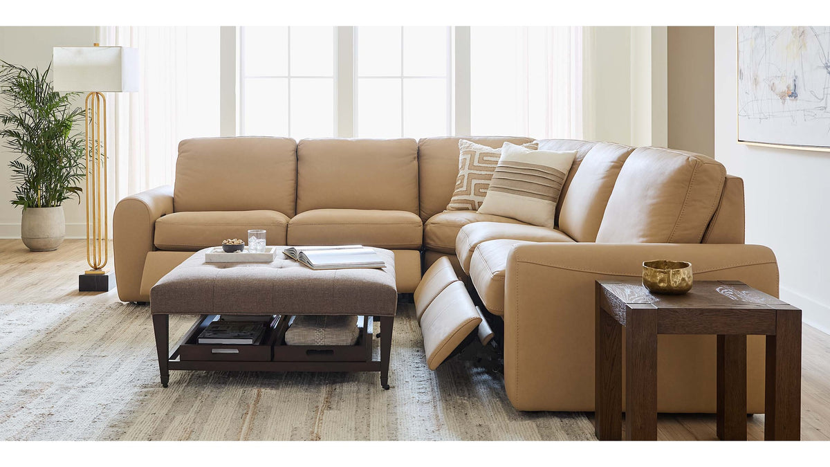 Sonny Leather Power Reclining Sectional