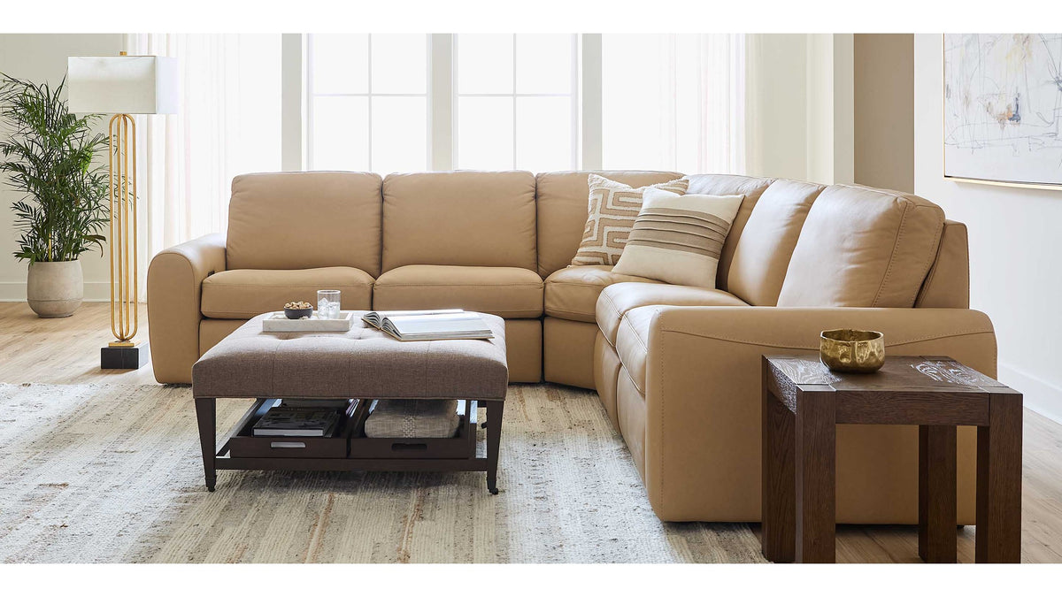 Sonny Leather Power Reclining Sectional