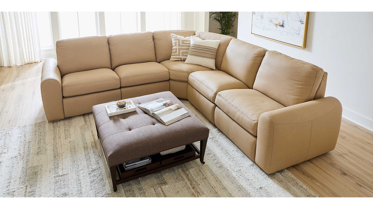 Sonny Leather Power Reclining Sectional
