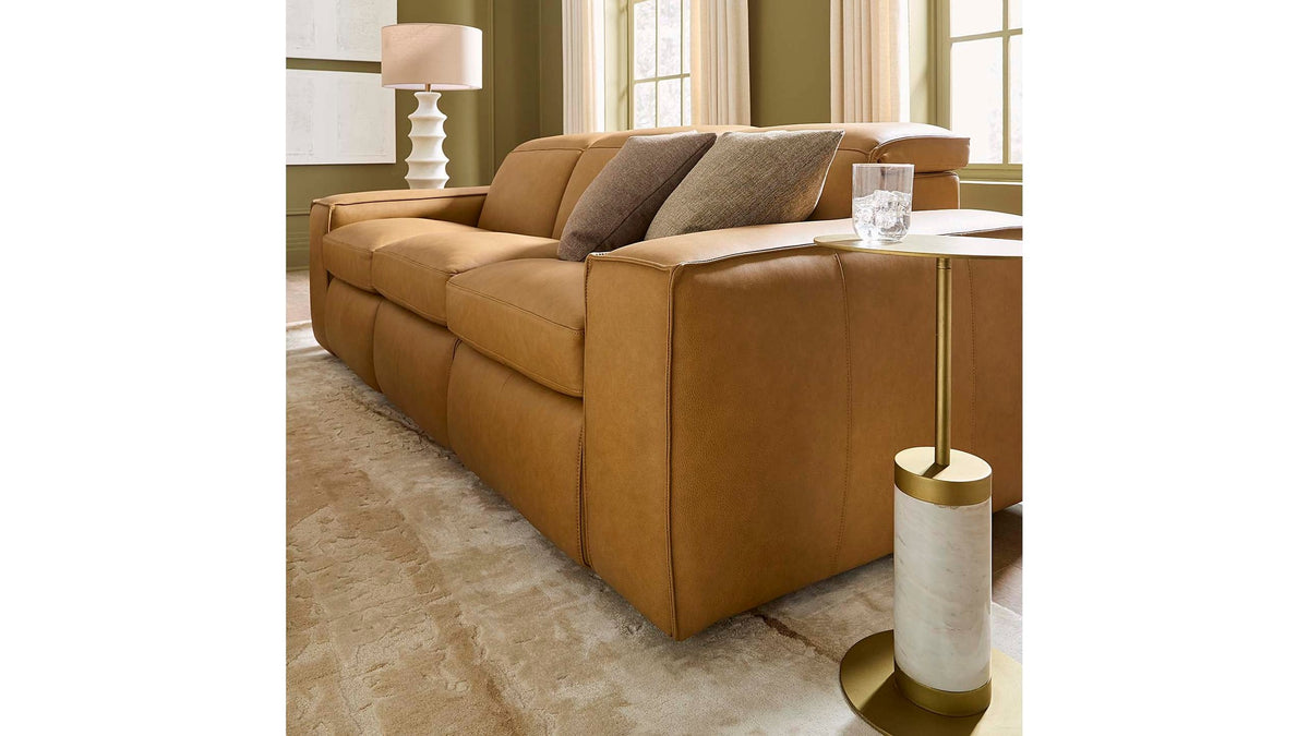 Wesley Leather Power Reclining Sofa