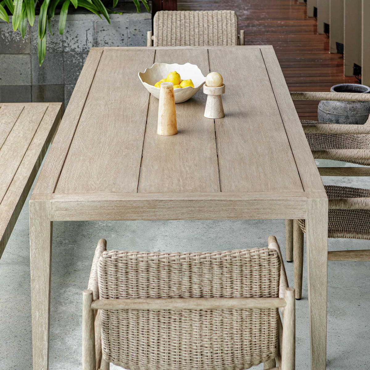 Kirkham - Wooden Outdoor Dining Table - Woodtone
