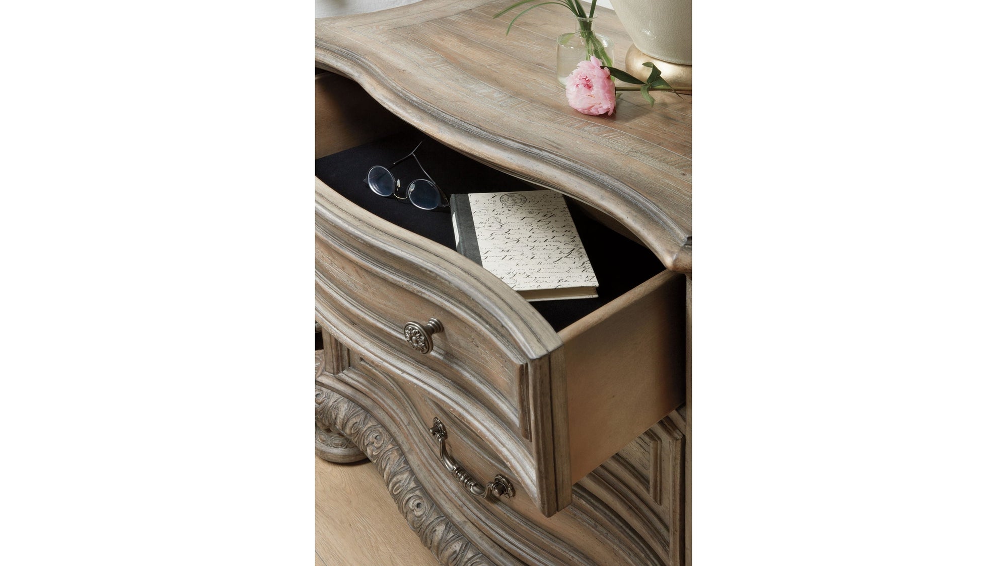 Castella - 3-Drawer Nightstand - Light Brown