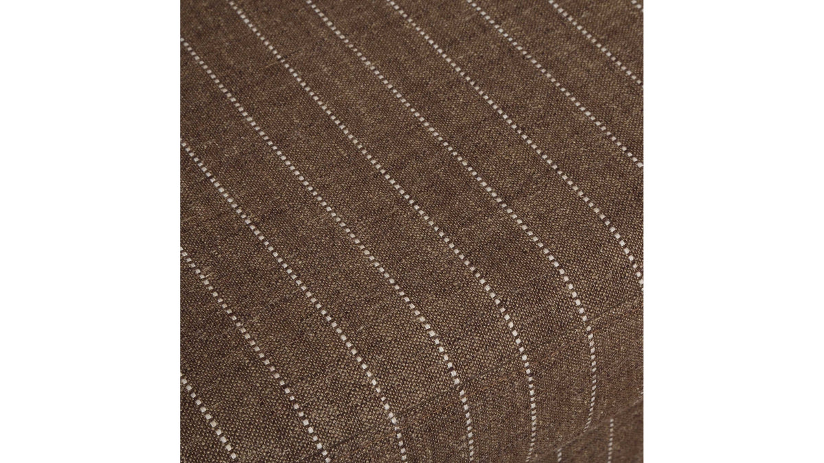 Luisa - Pinstripe Swivel Chair - Brown