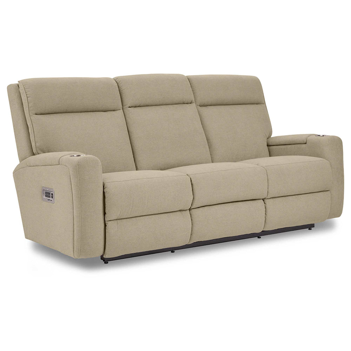 A86 Ovation Audio Motion Power Wall Reclining Sofa w/ Headrest, Lumbar &amp; Drop Down Table
