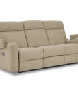 A86 Ovation Audio Motion Power Wall Reclining Sofa w/ Headrest, Lumbar & Drop Down Table