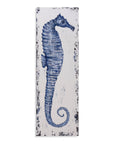 Sea Horse I Canvas Art - Blue