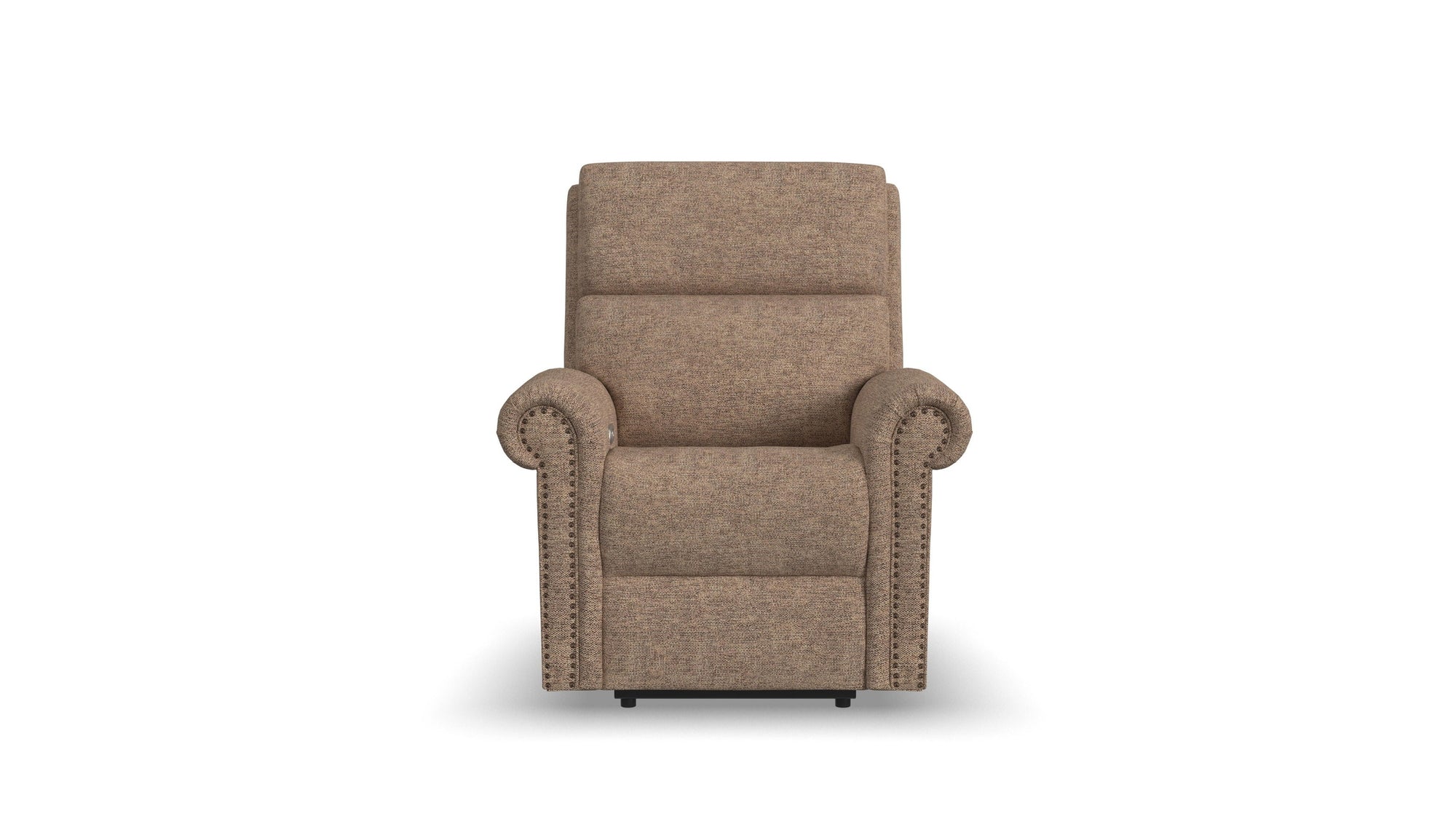 Bernard - Power Recliner With Power Headrest & Lumbar With Nailhed Trim