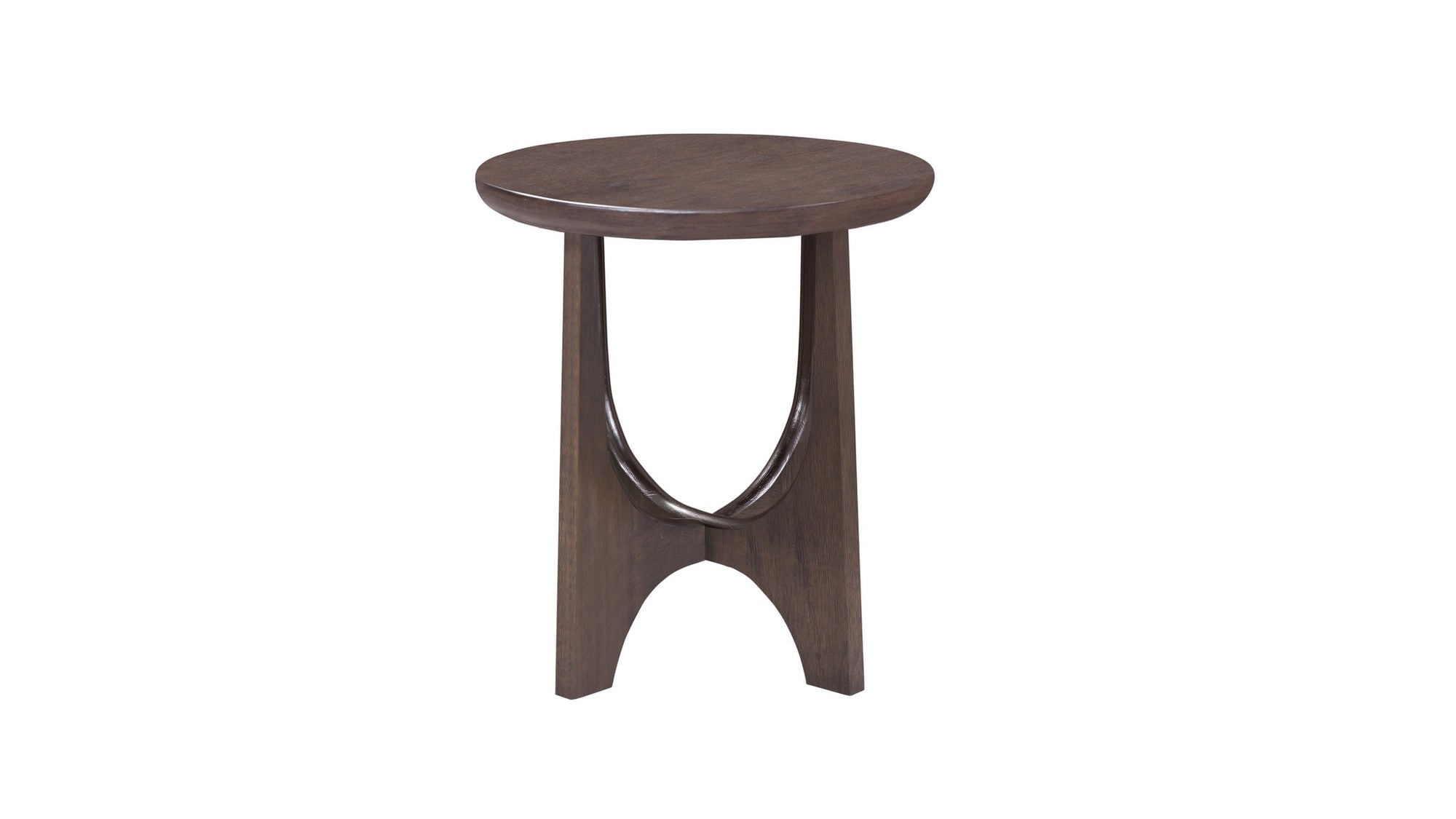 Dunnigan - Oak End Table - Dark Brown