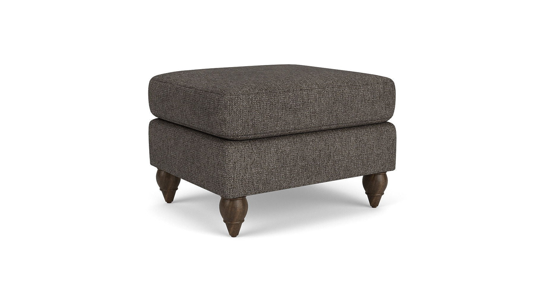 Moxy - Fabric Ottoman, Round Turned Legs