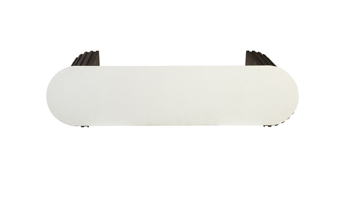 Cheers - Marble Console - Dark Brown