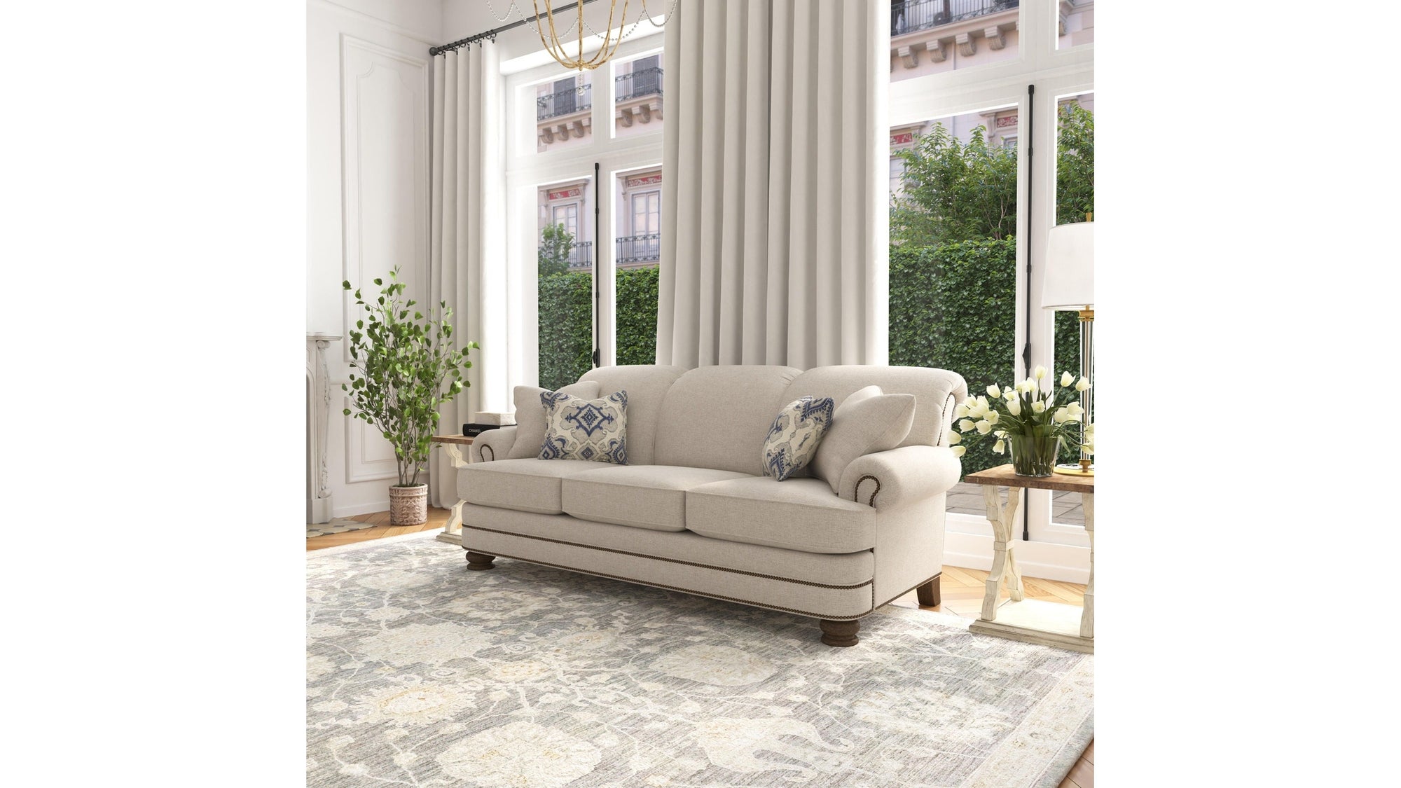 Bay Bridge - Sofa, Nailhead Trim