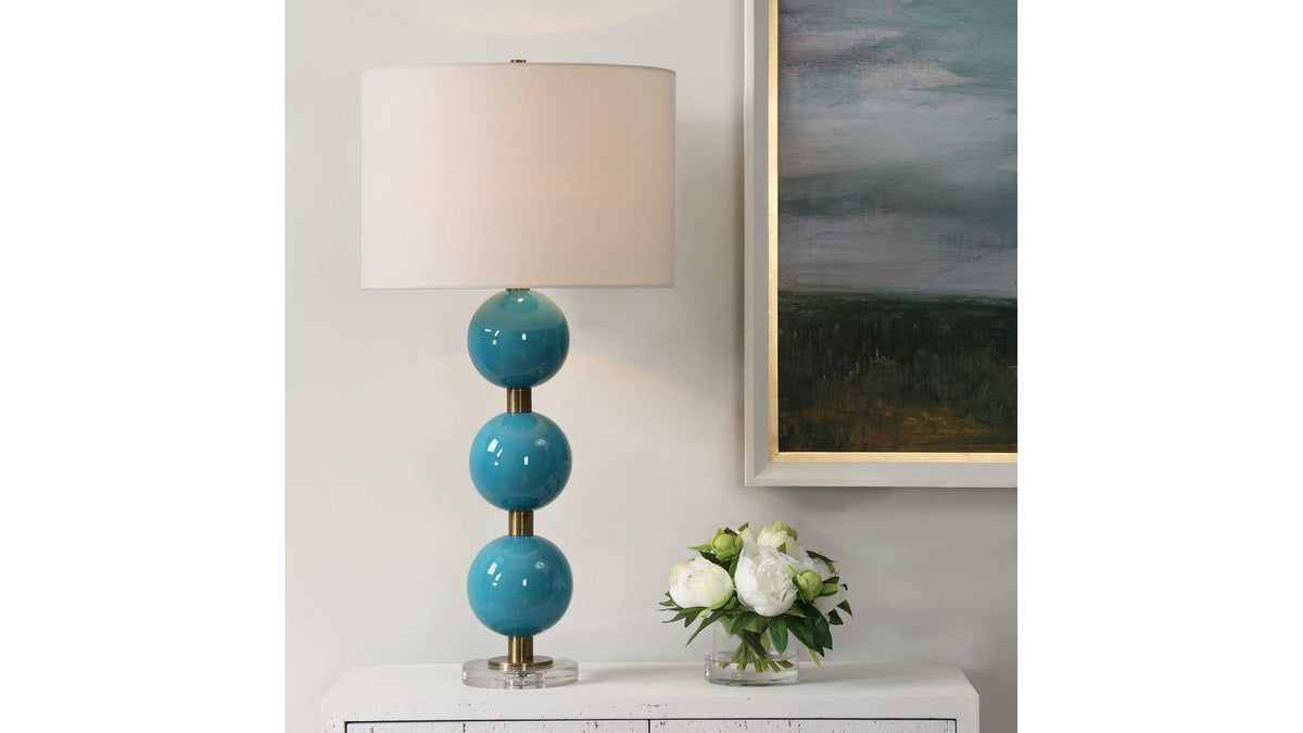 Palawan - Blue Glaze Table Lamp