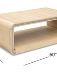 Damone - Coffee Table - Cerused White Oak