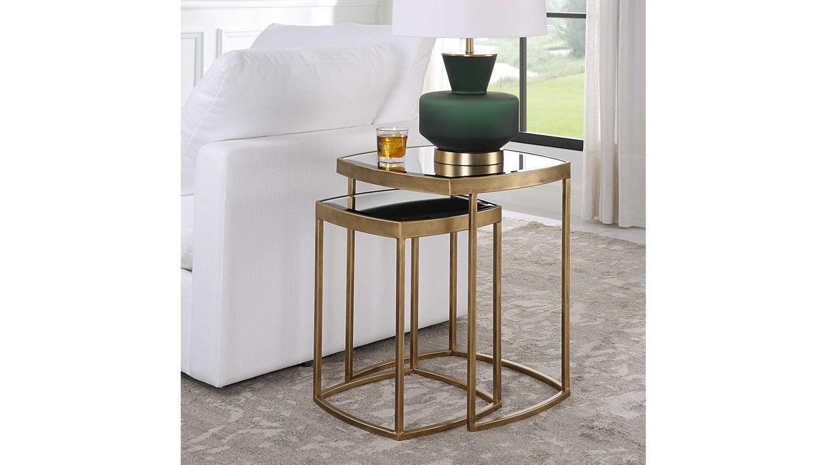 Vista - Nesting Tables Set of 2 - Gold