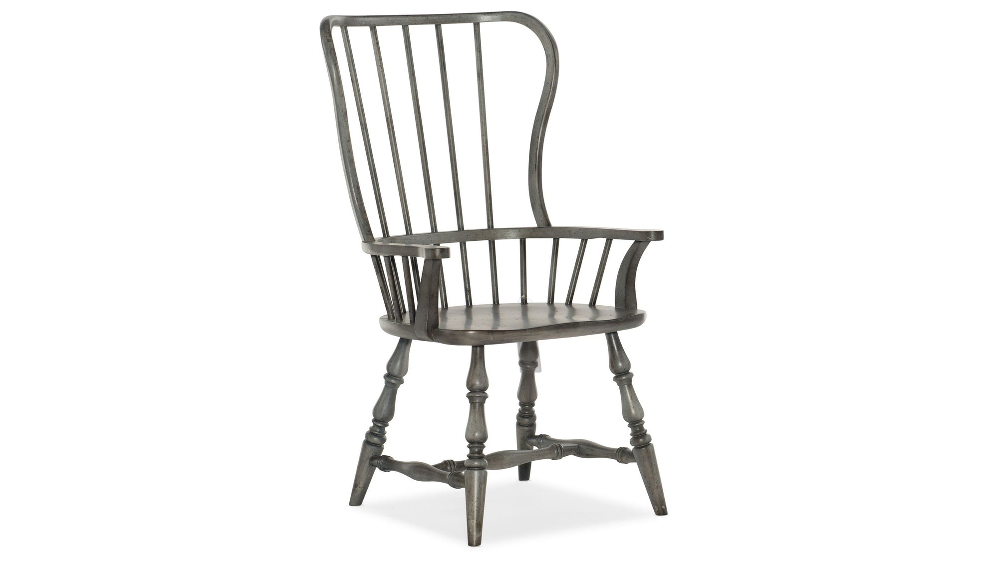 Ciao Bella - Spindle Back Arm Chair - Speckled Gray