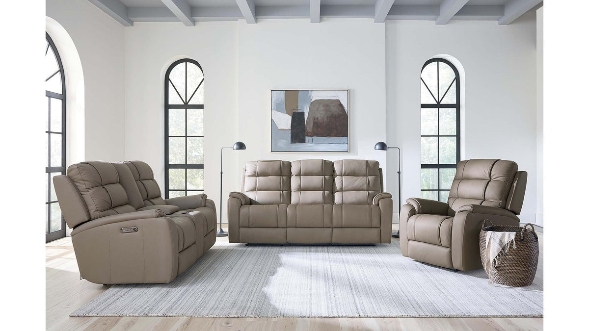 Wendell Leather Power Reclining Loveseat