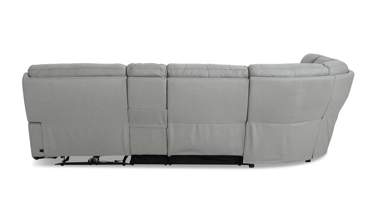 Fletcher Leather Power Reclining Sectional