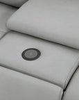 Fletcher Leather Power Reclining Sectional