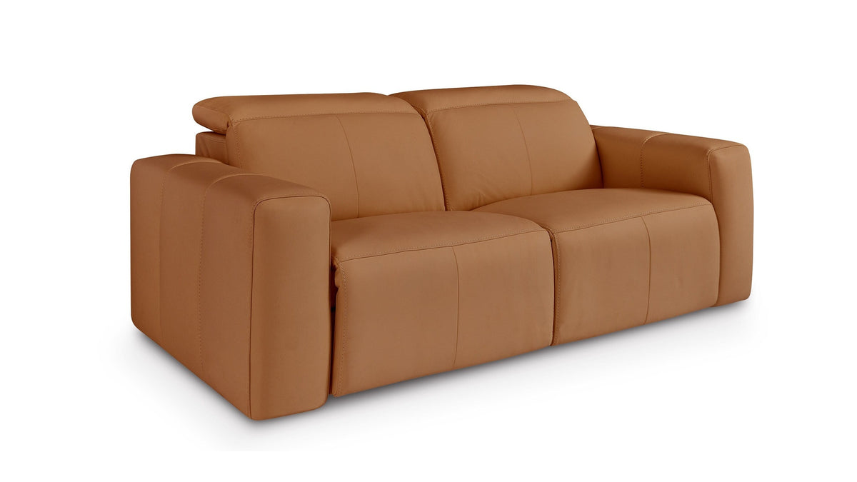Airy Leather Power Reclining Loveseat
