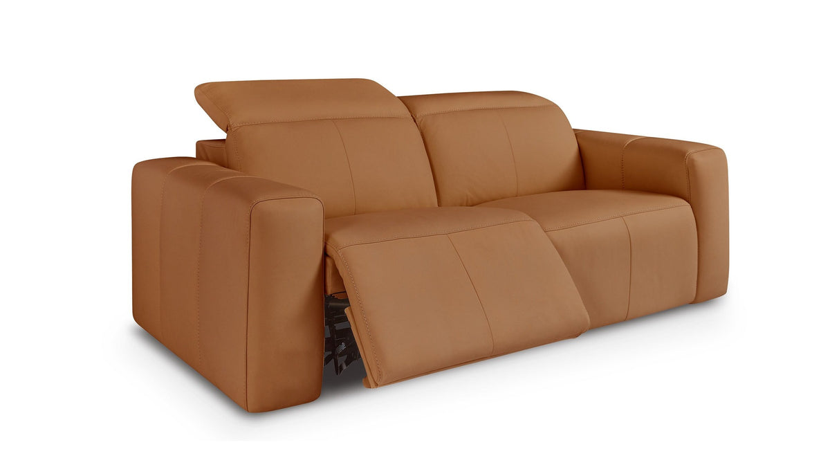 Airy Leather Power Reclining Loveseat