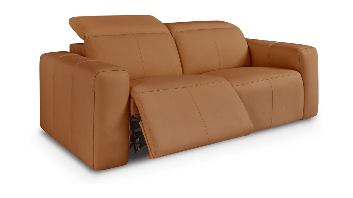 Airy Leather Power Reclining Loveseat