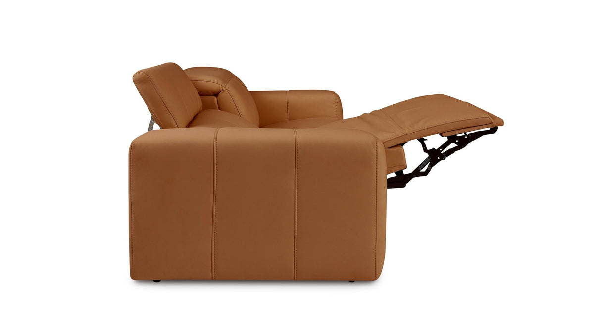 Airy Leather Power Reclining Loveseat