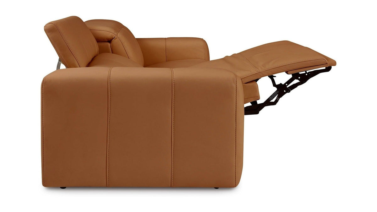 Airy Leather Power Reclining Loveseat