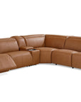 Airy Leather Power Reclining Sectional