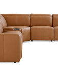 Airy Leather Power Reclining Sectional