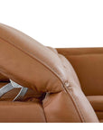Airy Leather Power Reclining Sectional