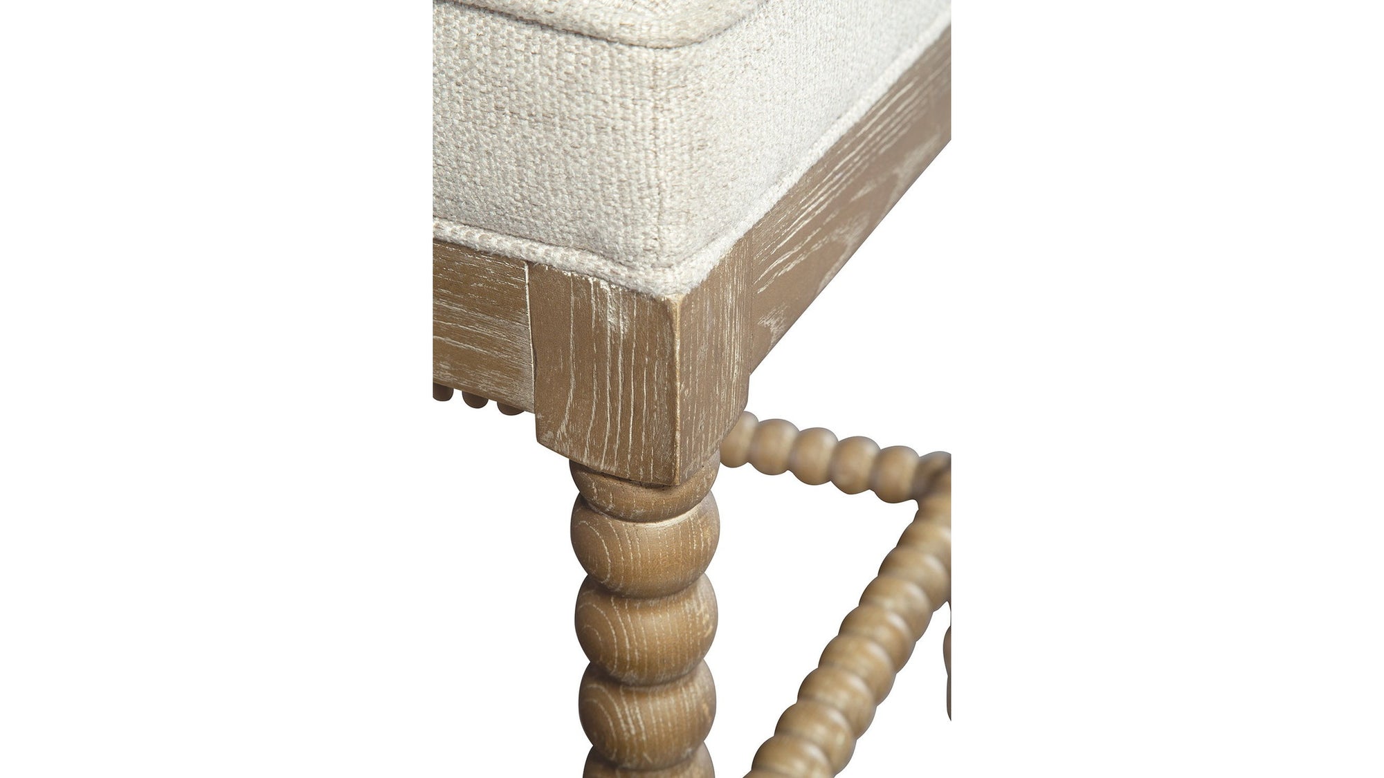 Sara - Counter Stool - White / Light Brown
