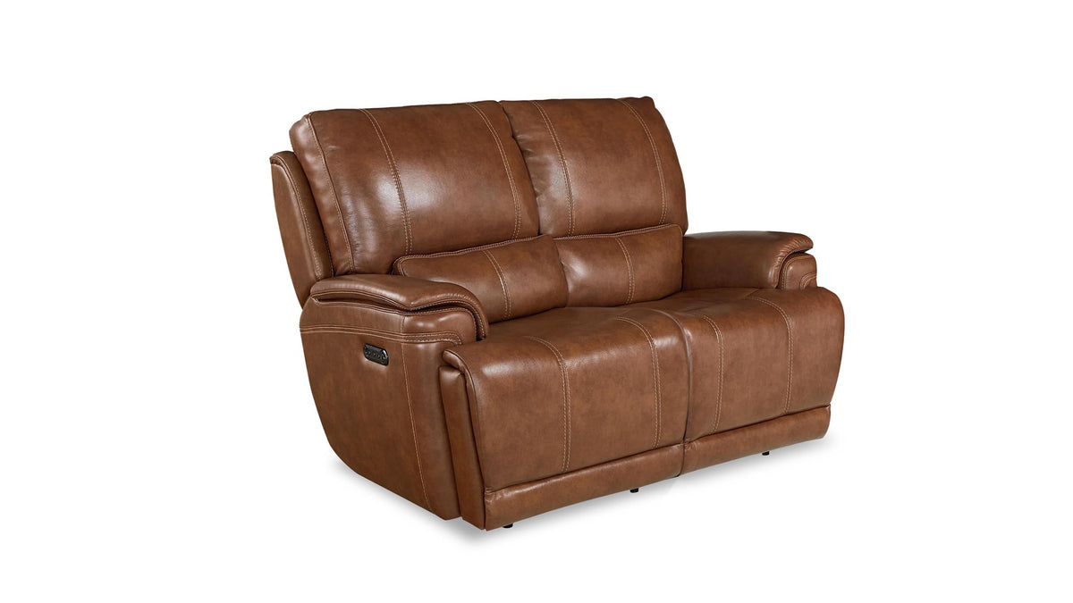 Burlington Leather Power Reclining Loveseat