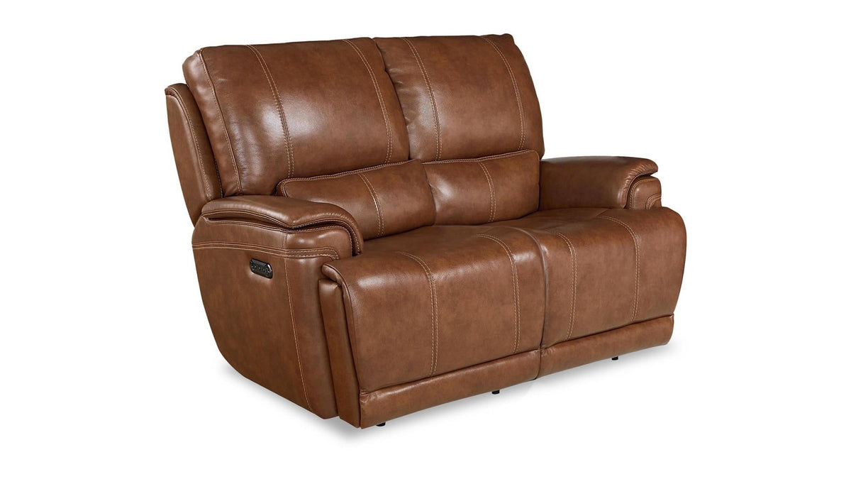Burlington Leather Power Reclining Loveseat