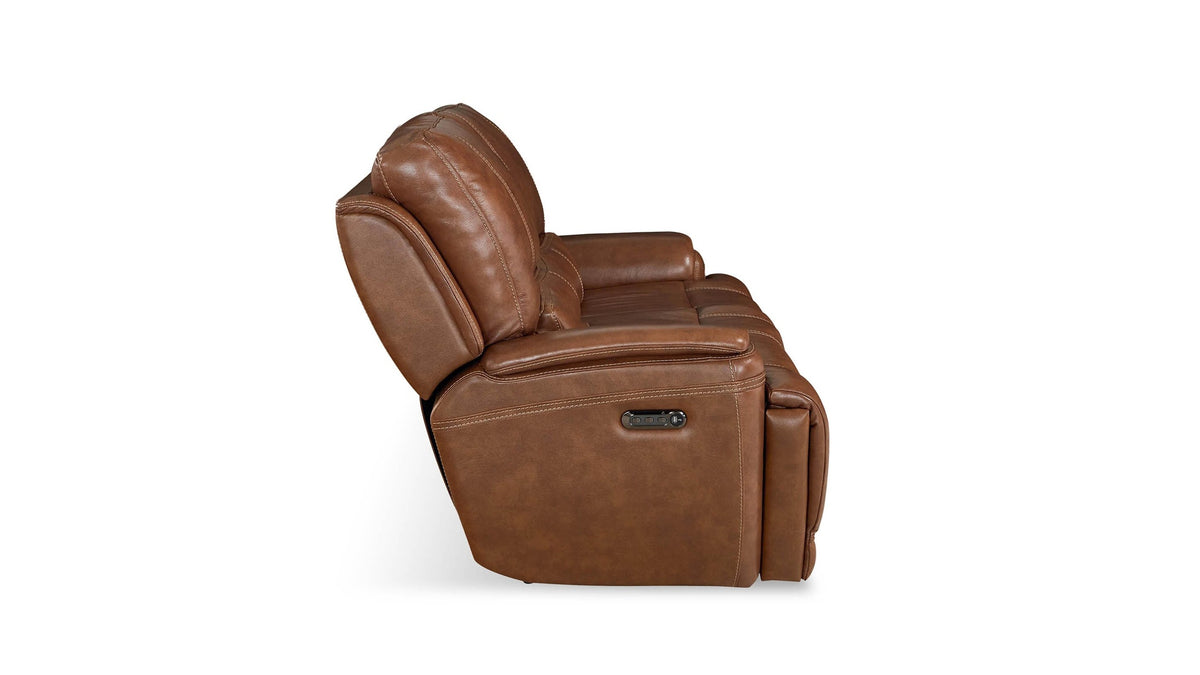 Burlington Leather Power Reclining Loveseat