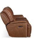 Burlington Leather Power Reclining Loveseat