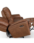 Burlington Leather Power Reclining Loveseat
