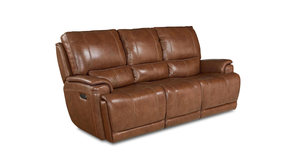 Burlington Leather Power Reclining Sofa