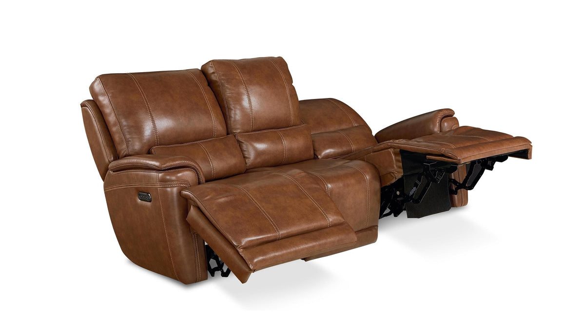 Burlington Leather Power Reclining Sofa