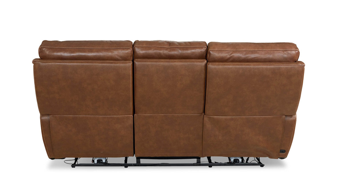 Burlington Leather Power Reclining Sofa