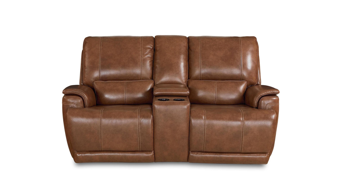 Burlington Leather Power Reclining Loveseat