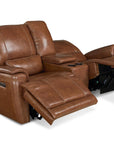 Burlington Leather Power Reclining Loveseat