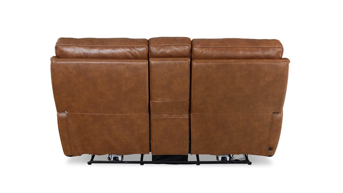 Burlington Leather Power Reclining Loveseat