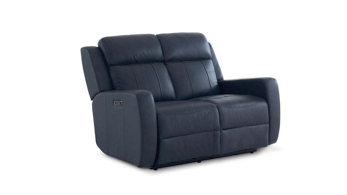 Norwood Leather Power Reclining Loveseat