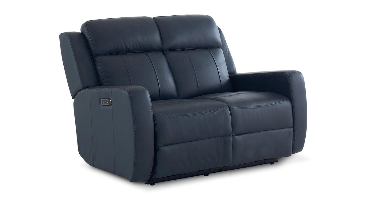 Norwood Leather Power Reclining Loveseat
