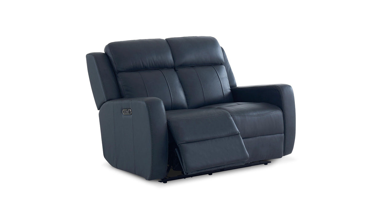 Norwood Leather Power Reclining Loveseat