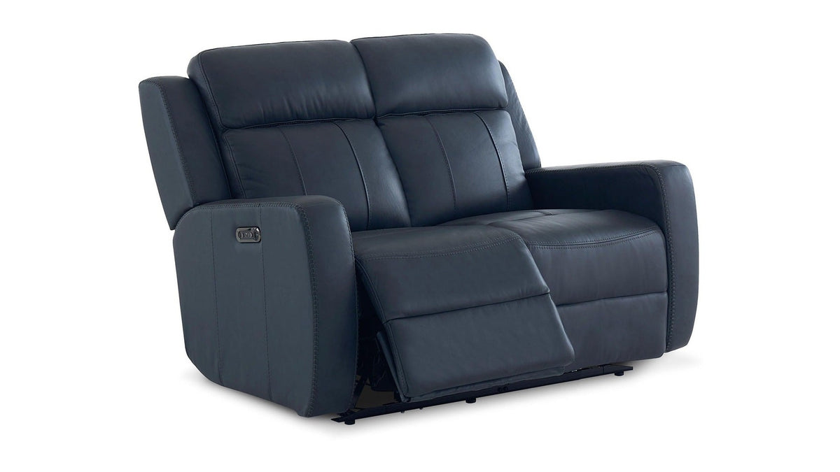 Norwood Leather Power Reclining Loveseat