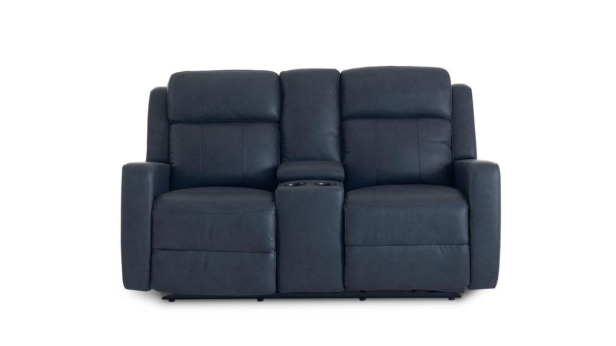 Norwood Leather Power Reclining Loveseat