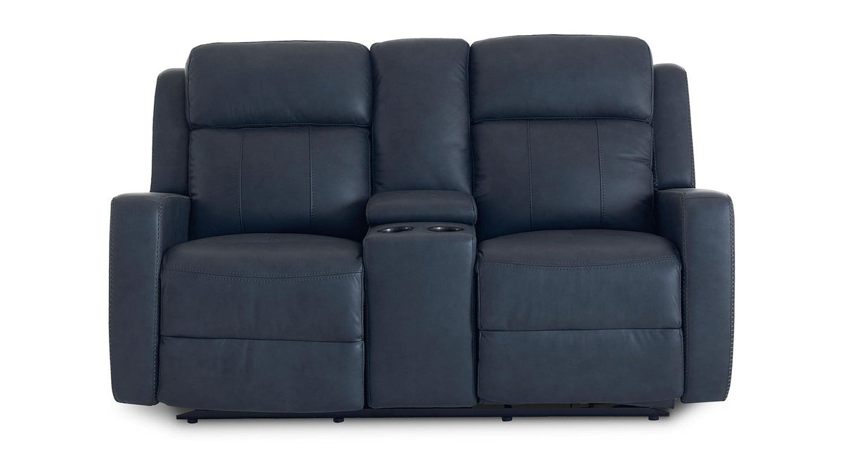 Norwood Leather Power Reclining Loveseat