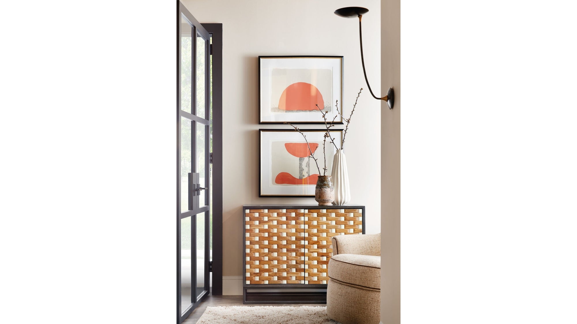 Commerce And Market - Weaver 2-Door Accent Chest - Dark Gray