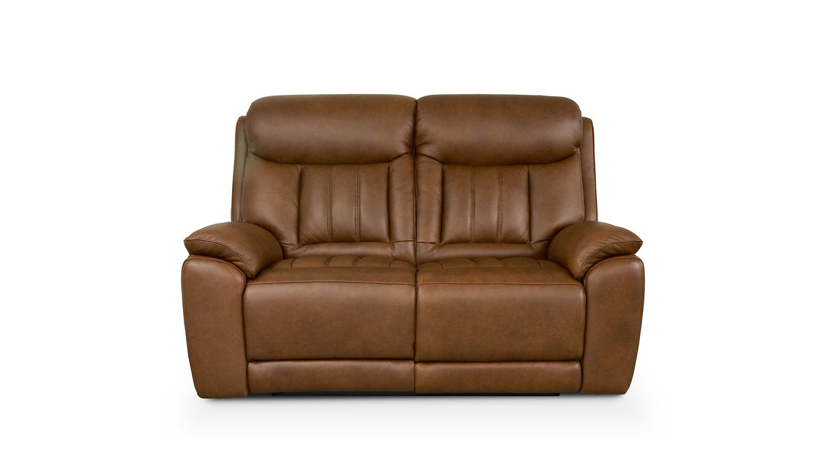 Benson Leather Power Reclining Loveseat